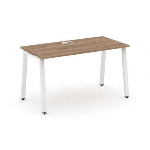 Style Project Стол письменный SN-6A.SP-013 Тиквуд Светлый/Металл Белый 1380*700*750 фото 24