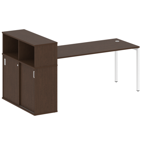 Стол офисный с шкафом-купе на П-обр. м/к Metal System Quattro 40БП.РС-СШК-3.5 фото 5 Стол офисный с шкафом-купе на П-обр. м/к Metal System Quattro 40БП.РС-СШК-3.5 фото 5