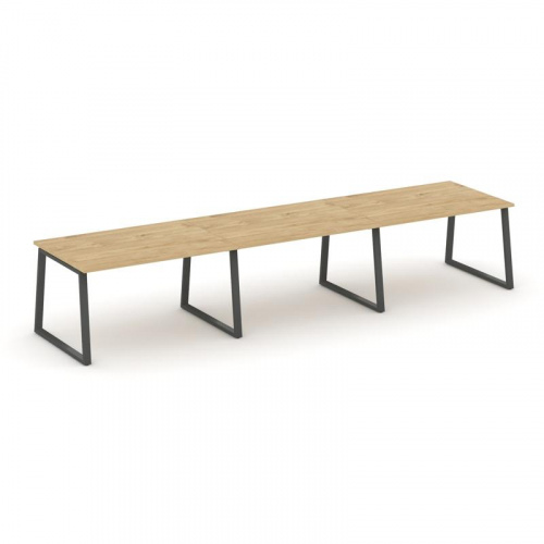 Style Project Стол переговорный SN-6T1.SPRG-022.3 Акация Лорка/Металл Антрацит 3540*980*750 фото 10