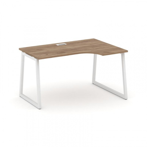 Style Project Стол рабочий эргоном. SN-4T1.SPA-021(R) Акация Лорка/Металл Антрацит/Заглушка Пластик фото 16