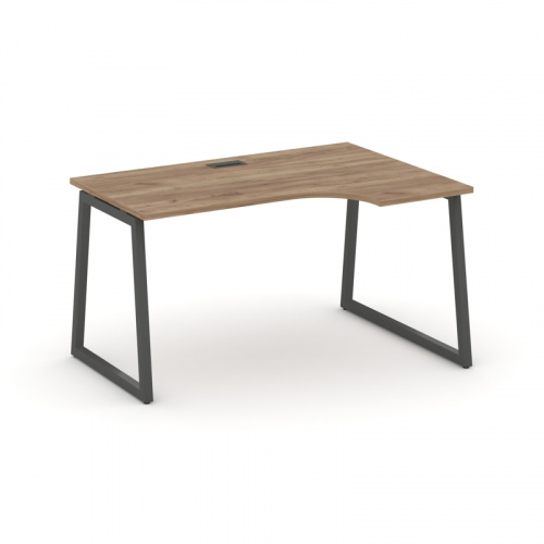 Style Project Стол рабочий эргоном. SN-4T1.SPA-021(R) Акация Лорка/Металл Антрацит/Заглушка Пластик фото 11