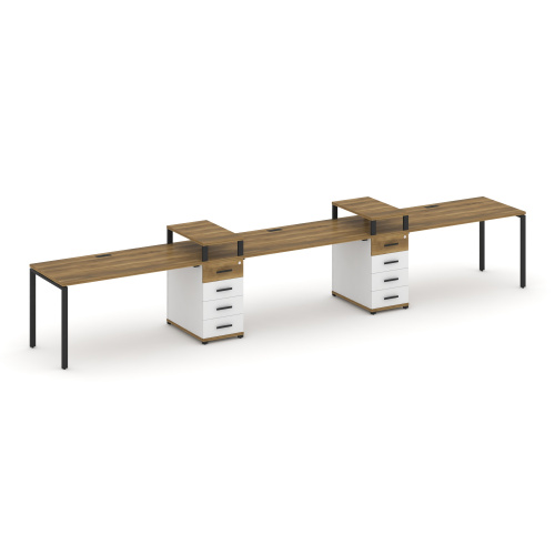 Бенч-система на 3 места с 2 опорными тумбами Concept CN.ORS-451 фото 7