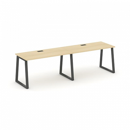 Style Project Рабочая станция 1 сторон. SN-6T1.ORS-011 Акация Лорка/Металл Антрацит/Заглушка Пластик