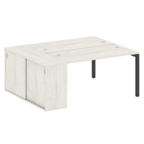 Бенч-система с шкафом-купе на П-обр. м/к Metal System Quattro 50БП.РС-СШК-1.3 фото 5