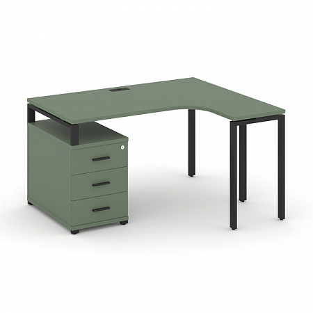 Стол эргономичный с опорной тумбой Concept CN.SA-301(R)