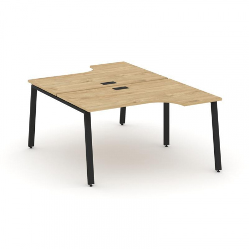 Style Project Рабочая станция эргоном. SN-6A.DRPA-002 Тиквуд Светлый/Металл Антрацит 1580*1232/1992* фото 2