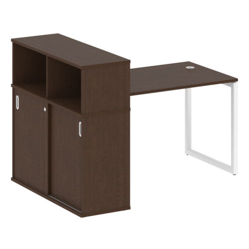 Стол офисный с шкафом-купе на О-обр. м/к Metal System Quattro 40БО.РС-СШК-3.2 фото 5