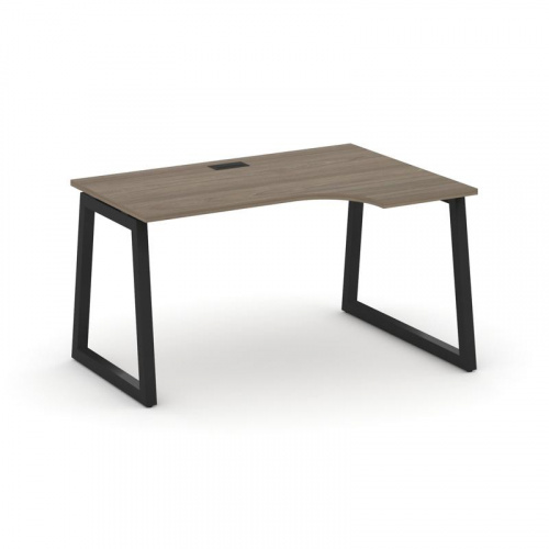 Style Project Стол рабочий эргоном. SN-5T1.SPA-002(R) Акация Лорка/Металл Антрацит/Заглушка Пластик фото 7