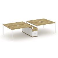 Бенч-система на 4 места с опорной тумбой Concept CN.DRS-316