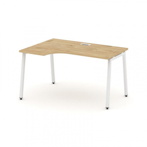 Style Project Стол рабочий эргоном. SN-4A.SPA-012(L) Акация Лорка/Металл Белый 1580*700/980*750 фото 26