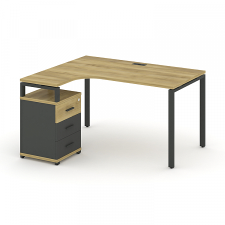 Стол эргономичный с опорной тумбой Concept CN.SA-305(L)