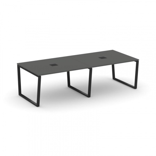 Style Project Стол переговорный SN-6T2.SPRG-042 Акация Лорка/Металл Антрацит/Заглушка Металл Антраци фото 5
