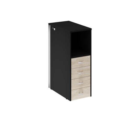 Тумба с подсветкой на 4 ящика Onix Белый O.R-TV-4.S