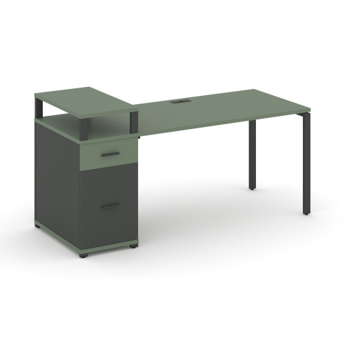 Стол офисный с опорной тумбой Concept CN.SP-416 фото 2 Стол офисный с опорной тумбой Concept CN.SP-416 фото 2