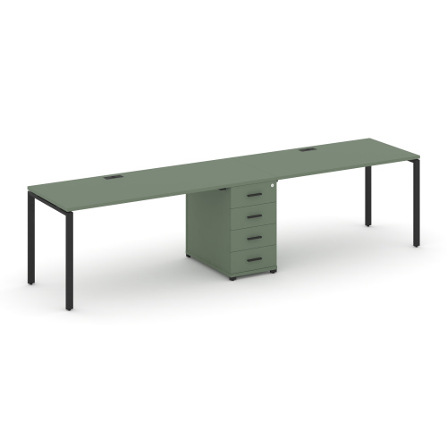 Бенч-система на 2 места с 1 опорной тумбой Concept CN.ORS-403