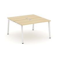 Style Project Рабочая станция 2-х сторон. SN-6A.DRS-013 Акация Лорка/Металл Белый 1380*1432*750