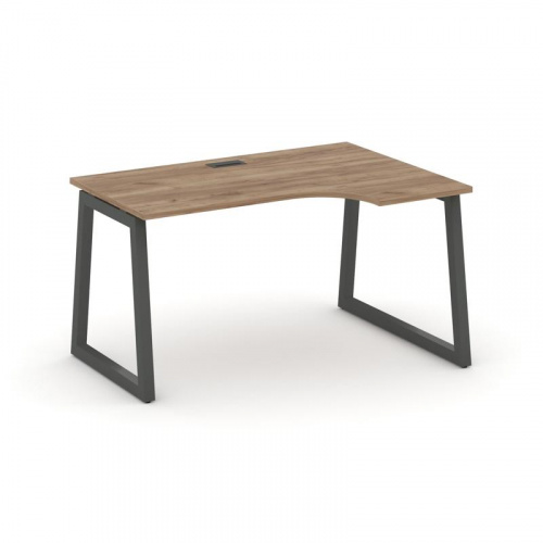 Style Project Стол рабочий эргоном. SN-5T1.SPA-002(R) Акация Лорка/Металл Антрацит/Заглушка Пластик фото 23