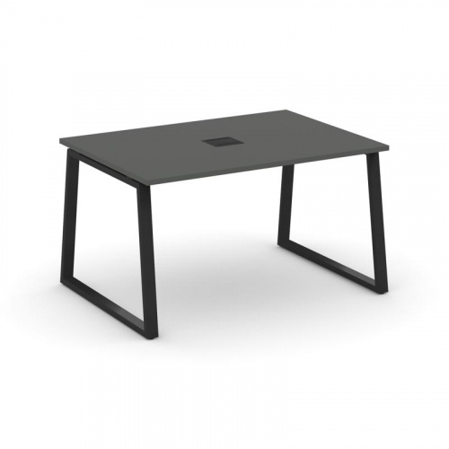 Style Project Стол переговорный SN-6T1.SPRG-001 Акация Лорка/Металл Антрацит/Заглушка Металл Антраци фото 6