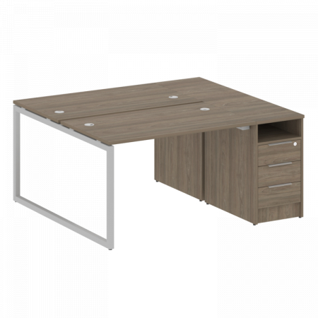 Бенч-система с тумбой на О-обр. м/к Metal System Quattro 40БО.РС-СТП-2.2