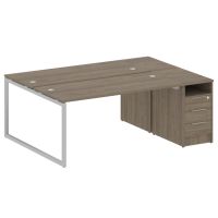 Бенч-система с тумбой на О-обр. м/к Metal System Quattro 40БО.РС-СТП-2.4